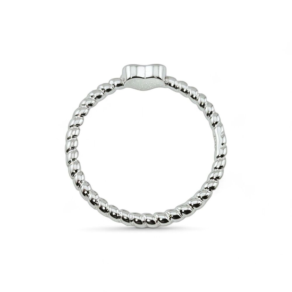 Sterling Silver Plain Heart Ring - Picture 5 of 6